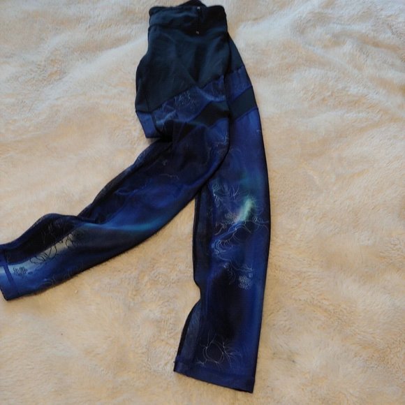 CALIA Pants - Calia Black with blue mesh cutouts leggings size medium